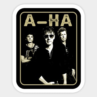 Take My Breath Away with a-ha Fan Merch Sticker